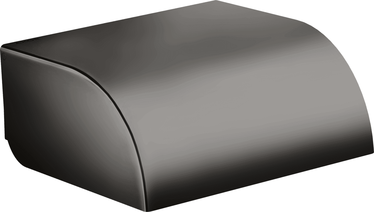 Bild von HANSGROHE AXOR Universal Circular Toilettenpapierhalter mit Deckel #42858330 - Polished Black Chrome