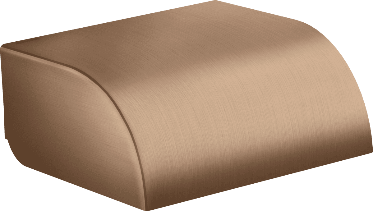 Bild von HANSGROHE AXOR Universal Circular Toilettenpapierhalter mit Deckel #42858310 - Brushed Red Gold