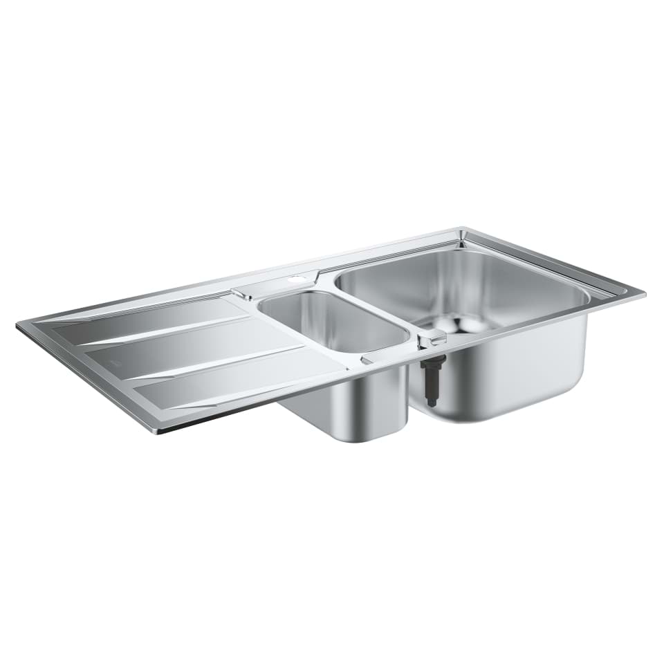 Bild von GROHE K400 Edelstahlspüle mit Abtropffläche #31567SD0 - edelstahl