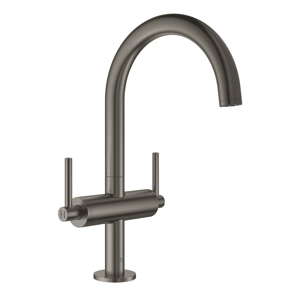 Bild von GROHE Atrio Waschtisch-Einlochbatterie, 1/2″ L-Size #21022AL3 - hard graphite gebürstet