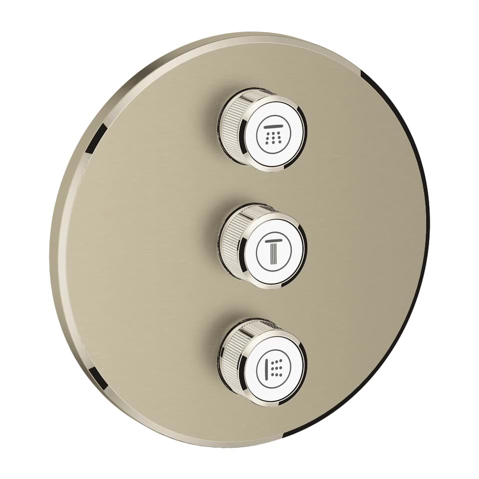 Bild von GROHE Grohtherm SmartControl 3-fach Unterputzventil #29122EN0 - nickel gebürstet