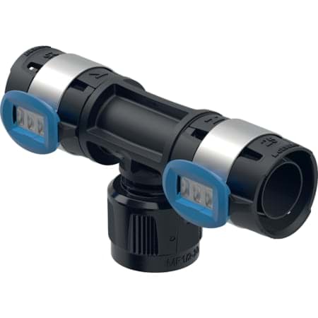 Bild von GEBERIT FlowFit Übergangs-T-Stück mit MasterFix, Durchgang #620.382.00.1