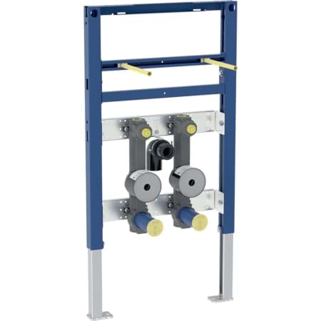 Bild von GEBERIT Duofix Element für Waschtisch, 82–98 cm, Standarmatur, mit zwei Wasserzählerstrecken, UP-Kugelhahn und Anschluss-T-Stück #111.028.00.1