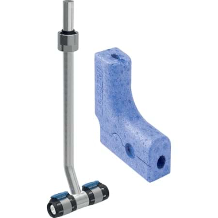 Bild von GEBERIT FlowFit Metallrohr-Anschluss-T-Stück mit Anschlussverschraubung für Eurokonus #619.421.22.1