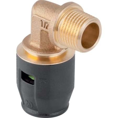 Bild von GEBERIT PushFit Übergangsbogen 90° mit Außengewinde #650.241.00.1