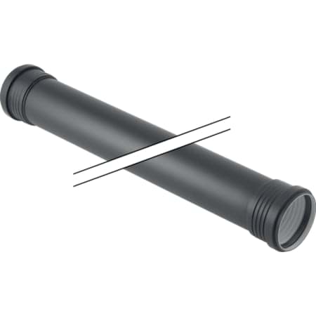 Bild von GEBERIT Silent-PP Rohr mit zwei Muffen #390.514.14.1