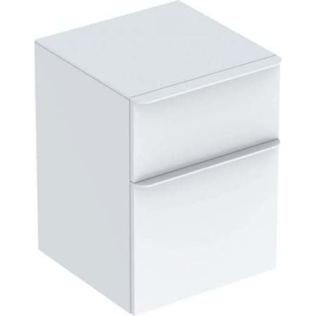 Bild von GEBERIT Smyle Square Seitenschrank mit zwei Schubladen #500.357.JK.1 - Korpus und Front: lava / lackiert matt Griff: lava / pulverbeschichtet matt