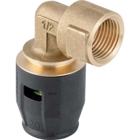 Bild von GEBERIT PushFit Übergangswinkel 90° mit Innengewinde #651.272.00.1