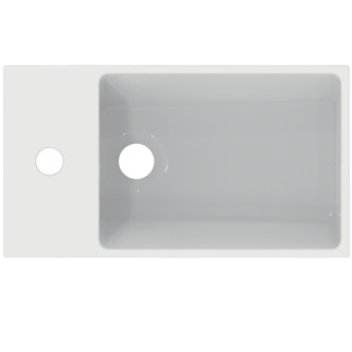 Bild von IDEAL STANDARD Extra Handwaschbecken 450x250mm, mit 1 Hahnloch, mit Überlaufloch (geschlitzt) #T3733MA - Weiß (Alpin) mit Ideal Plus