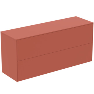 Obrázek IDEAL STANDARD Toaletní skříňka Conca 1202x373 mm, se 2 výsuvnými zásuvkami s tichým zavíráním, s horní deskou #T4330Y3 - Sunset matný