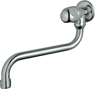 Picture of IDEAL STANDARD Alpha wall outlet valve surface-mounted, projection 230mm #B2045AA - chrome