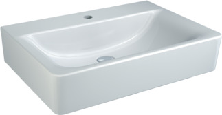 Bild von IDEAL STANDARD Connect Waschtisch 600x460mm, mit 1 Hahnloch, ohne Überlauf #E810301 - Weiß (Alpin)