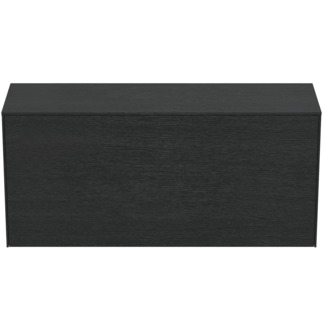 Picture of IDEAL STANDARD Conca 120cm wall hung short projection washbasin unit with 1 external drawer & 1 internal drawer, no cutout, smoked oak #T4320Y4 - Smoked Oak