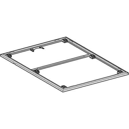 Bild von GEBERIT Installationsrahmen für Setaplano Duschfläche über 100 cm, für sechs Füße #154.464.00.1