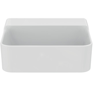 Obrázek IDEAL STANDARD Umyvadlo Conca 400x350 mm, leštěné, bez otvoru pro baterii, bez přepadu #T3879MA - Bílá (Alpine) s Ideal Plus