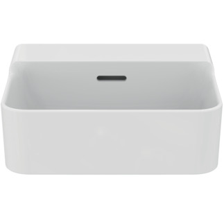 Bild von IDEAL STANDARD Conca Handwaschbecken 400x350mm, geschliffen, ohne Hahnloch, mit Überlaufloch (geschlitzt) #T387701 - Weiß (Alpin)