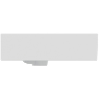 Picture of IDEAL STANDARD Extra double washbasin 1200x450mm, with 1 tap hole per washbasin, with overflow hole (slotted) #T3731V1 - Silk white