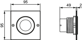 Obrázek IDEAL STANDARD Splachovací deska Septa Pro P3 #R0135MY - Kartáčovaná ocel