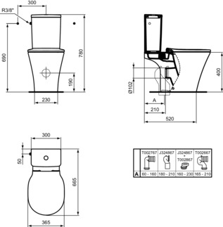Bild von IDEAL STANDARD Connect Air WC-Sitz mit Softclosing, Wrapover #E036801 - Weiß (Alpin)