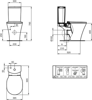 Bild von IDEAL STANDARD Connect Air WC-Sitz mit Softclosing, Wrapover #E036801 - Weiß (Alpin)
