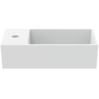 Bild von IDEAL STANDARD Extra Handwaschbecken 450x250mm, mit 1 Hahnloch, mit Überlaufloch (geschlitzt) #T3733V1 - Seidenweiß
