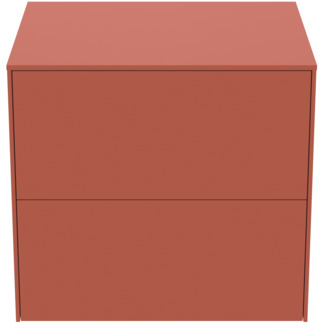 Obrázek IDEAL STANDARD Toaletní skříňka Conca 602x505 mm, se 2 výsuvnými zásuvkami s tichým zavíráním, s horní deskou #T4321Y3 - Sunset matný