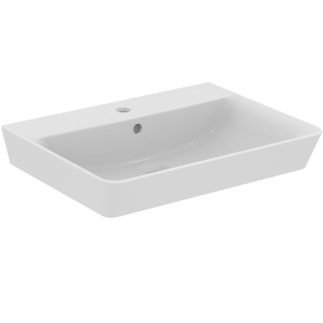 Bild von IDEAL STANDARD Connect Air Waschtisch 600x460mm, mit 1 Hahnloch, mit Überlaufloch (rund) #E029801 - Weiß (Alpin)