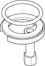 Picture of DORNBRACHT Mounting with O-ring Ø40 x 4mm Ø 52 x 1,5 mm - #0430110380090