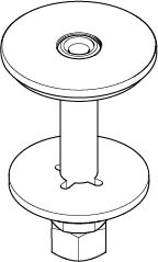 Picture of DORNBRACHT Mounting for Sensory Sky 140 x 95 x 90 mm - #0424032390290