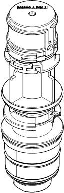 Bild von DORNBRACHT Thermostatkartusche mit Reglereinheit Ø 44 x 147 mm - #9015020650090