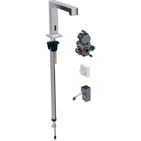 Bild von GEBERIT Brenta Waschtischarmatur Standmontage, Netzbetrieb, für UP-Funktionsbox #116.197.21.1 - hochglanz-verchromt