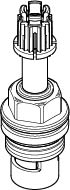Bild von DORNBRACHT Oberteil , rechtsschließend verlängert 15 mm 1/2" - #9090031650090