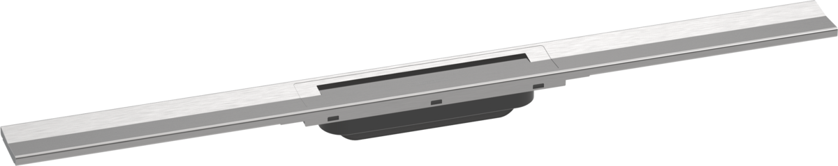 Bild von HANSGROHE RainDrain Flex Fertigset Duschrinne 800 kürzbar #56044800 - Edelstahl gebürstet