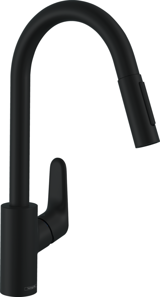 Bild von HANSGROHE Focus M41 Einhebel-Küchenmischer 240, Ausziehbrause, 2jet #31815670 - Mattschwarz
