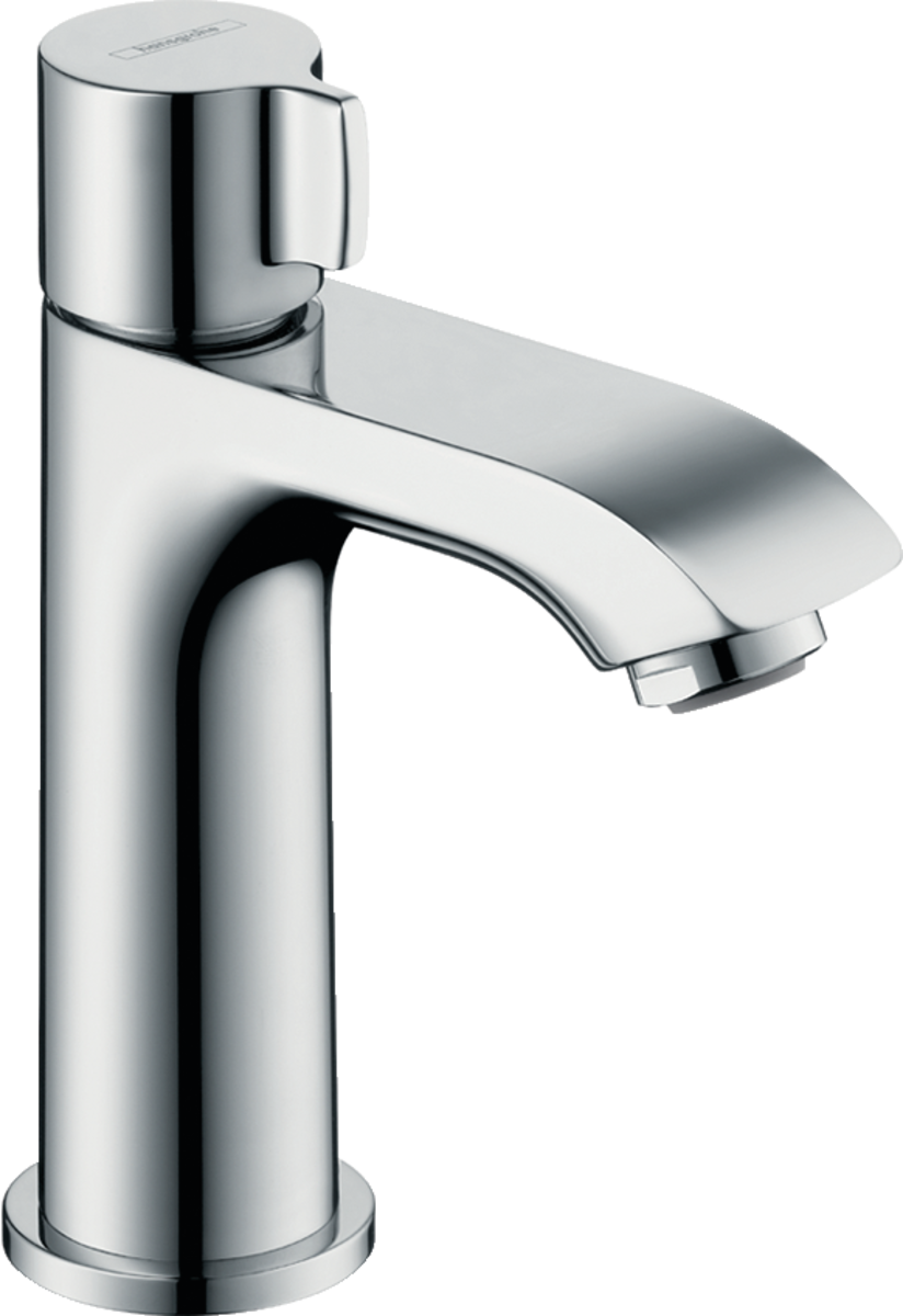 Bild von HANSGROHE Metris Standventil 100 für Kaltwasser oder vorgemischtes Wasser ohne Ablaufgarnitur #31166000 - Chrom