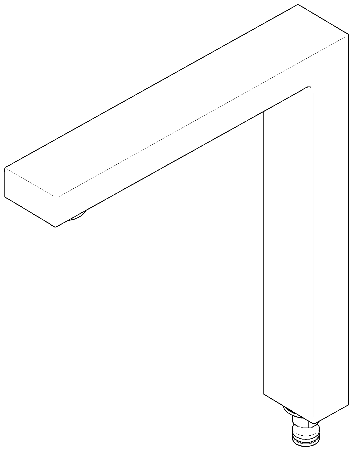 Bild von DORNBRACHT Auslauf 221 x 199 x 36 mm, 7 l/min. - Chrom #90110619205-00