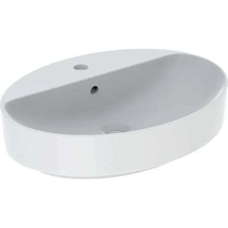 Bild von GEBERIT VariForm Aufsatzwaschtisch oval, mit Hahnlochbank #500.772.01.2 - weiß