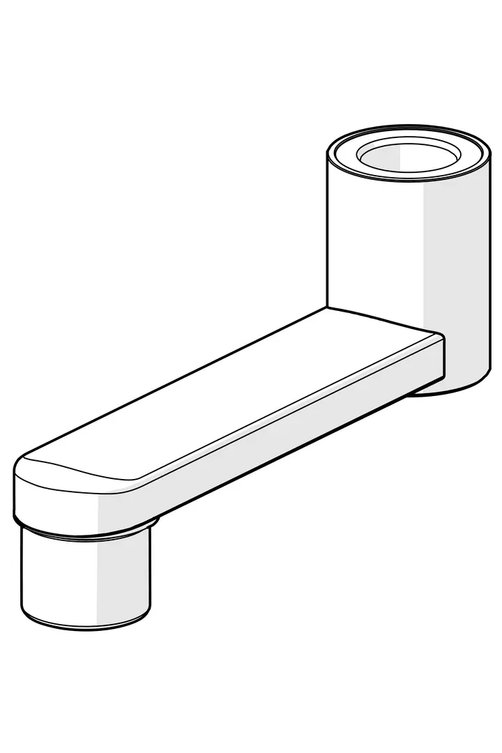 Bild von HANSA Auslauf, L=100 #59914658