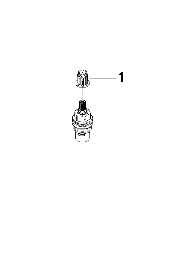 Bild von DORNBRACHT Oberteil , linksschließend 1/2" - #9090031300090