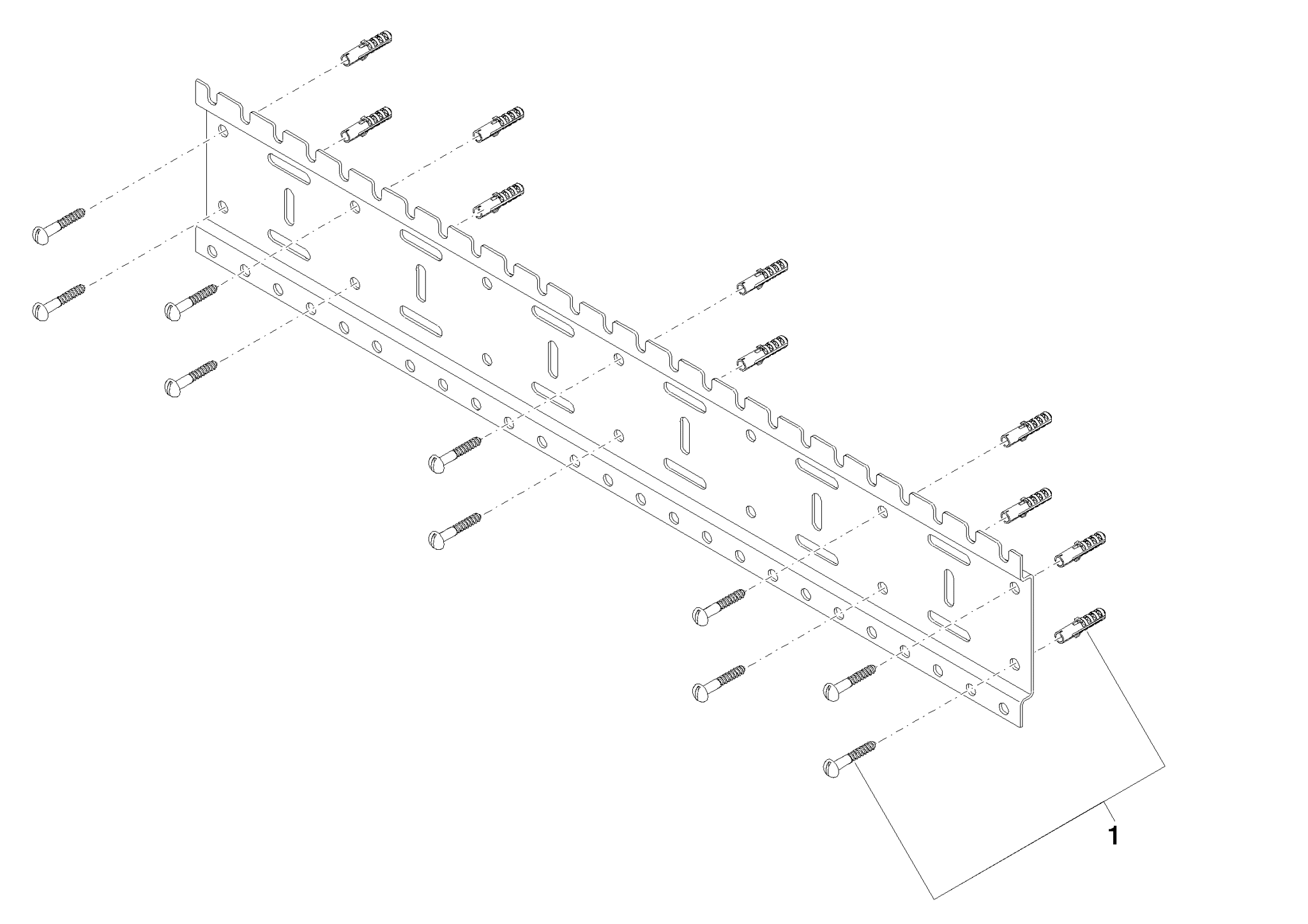 Bild von DORNBRACHT xGRID Montageschiene 750 mm - #1231597090