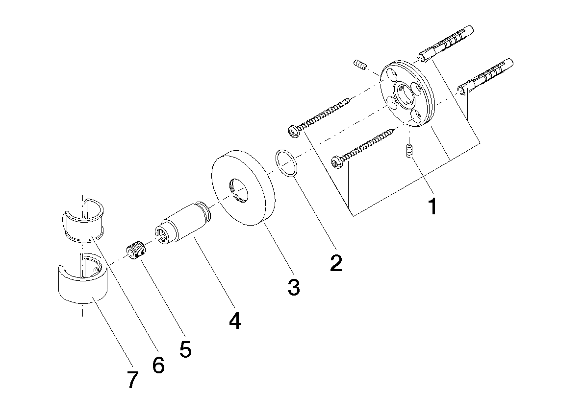 Picture of DORNBRACHT Wall bracket - Chrome #28050625-00