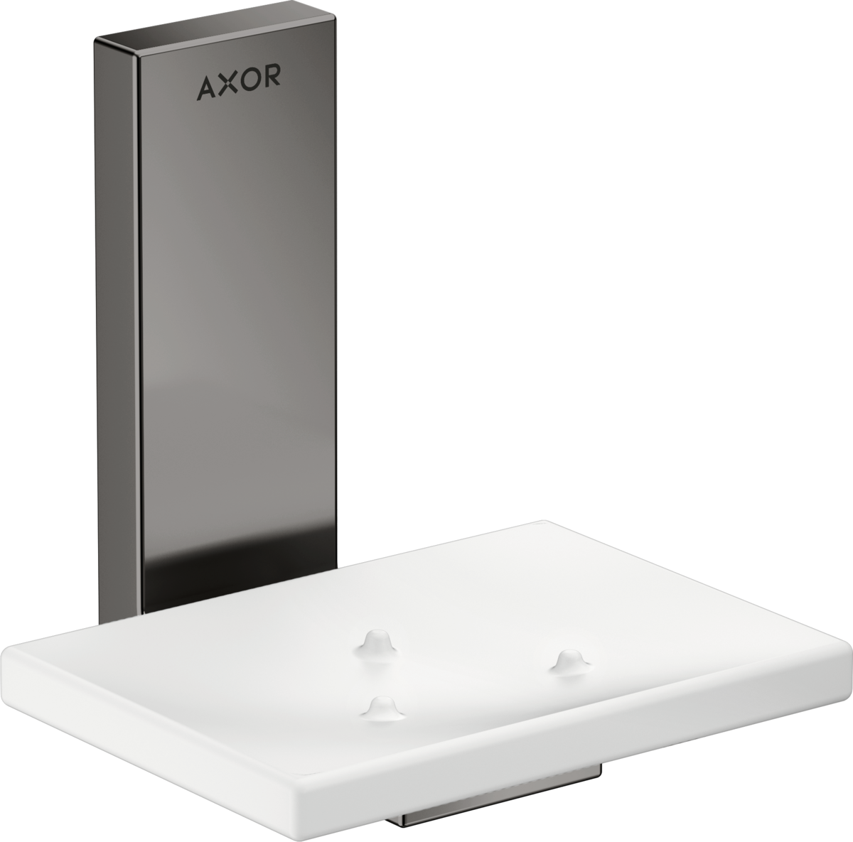 Bild von HANSGROHE AXOR Universal Rectangular Seifenschale #42605330 - Polished Black Chrome