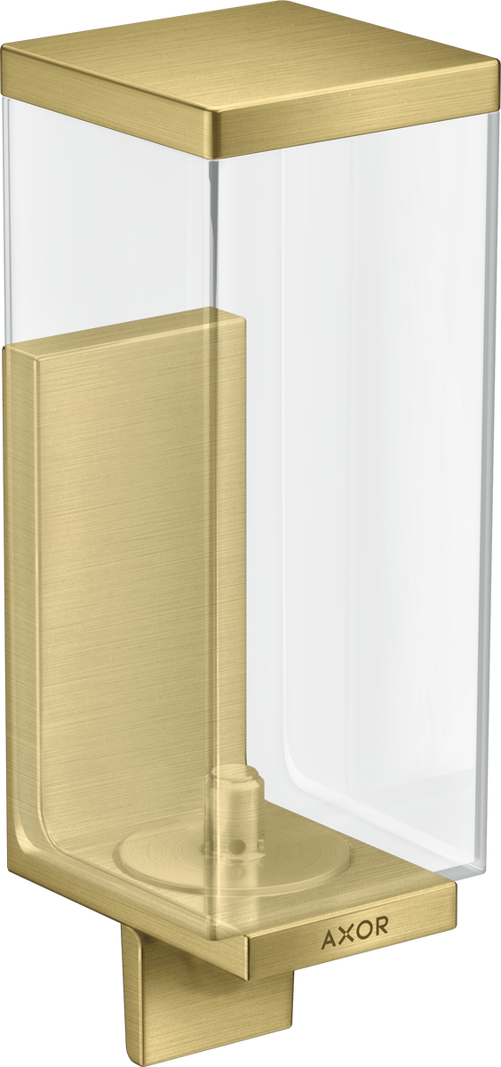 Picture of HANSGROHE AXOR Universal Rectangular Liquid soap dispenser #42610950 - Brushed Brass