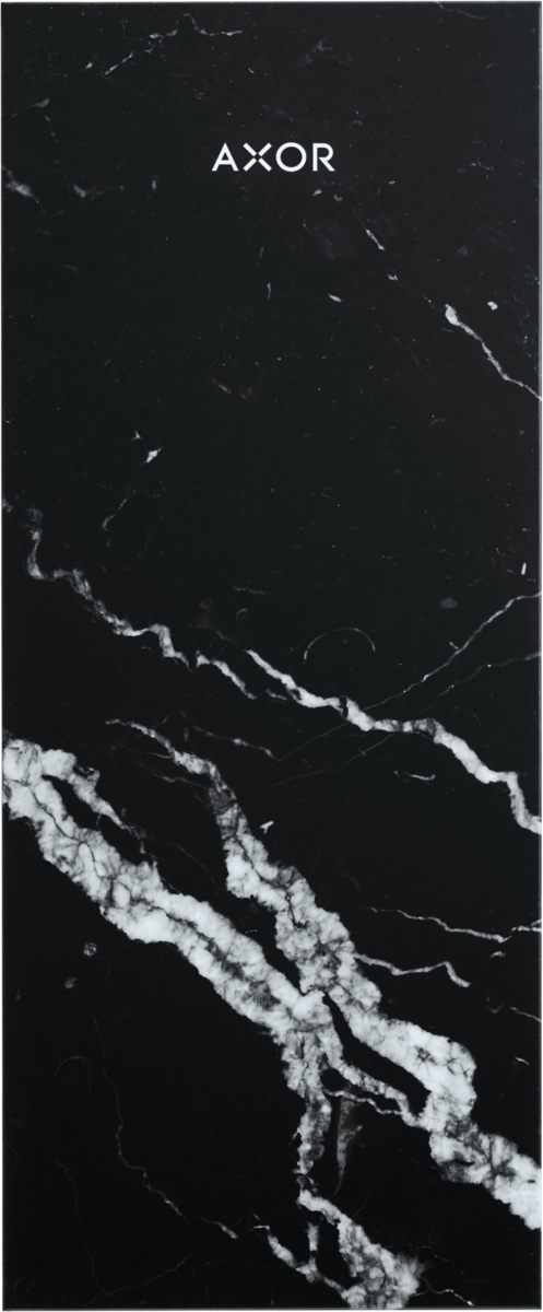 Picture of HANSGROHE AXOR MyEdition Plate 117 Marble Nero Marquina #47915000 - Marble Nero Marquina
