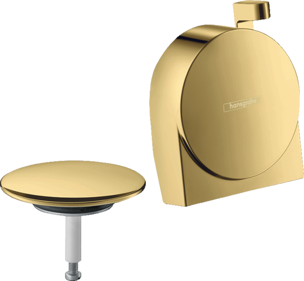 Bild von HANSGROHE Exafill S Fertigset Wanneneinlauf, Ablauf- und Überlaufgarnitur #58117990 - Polished Gold Optic