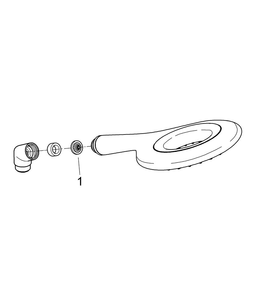 Bild von GROHE Rainshower Icon 150 Handbrause 2 Strahlarten #27444001 - orange