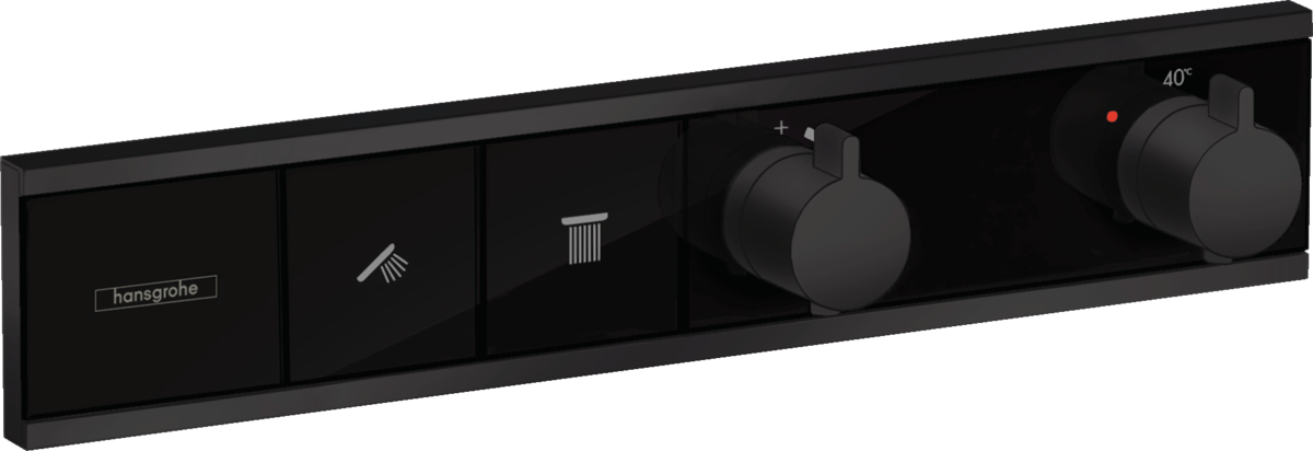 Bild von HANSGROHE RainSelect Thermostat Unterputz für 2 Verbraucher #15380670 - Mattschwarz