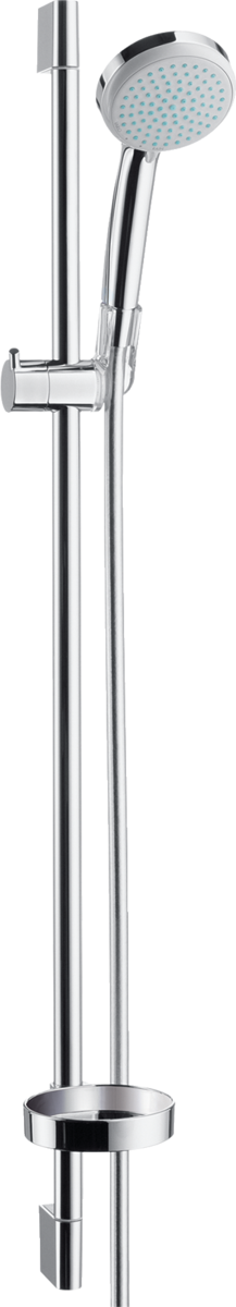 Bild von HANSGROHE Croma 100 Brauseset Vario mit Brausestange 90 cm und Seifenschale #27771000 - Chrom