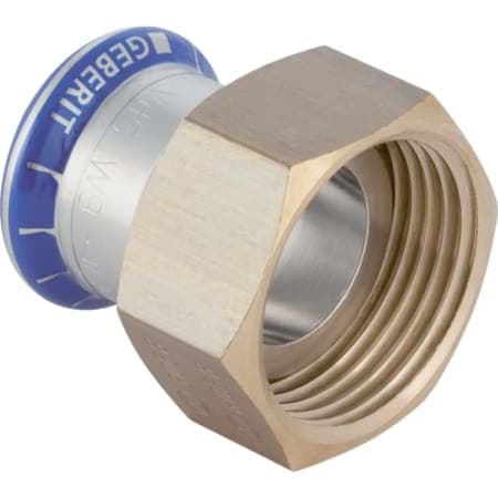 Picture of GEBERIT Mapress stainless steel transition with union nut #35072