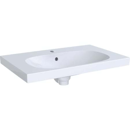Picture of GEBERIT Acanto washbasin with shelf #500.623.01.8 - white / KeraTect